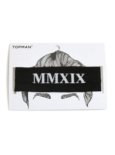 Topman Mens Black Letter Print Headband*