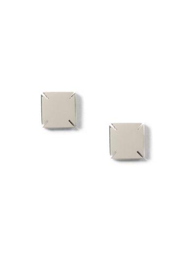 Topman Mens Silver Look Stainless Steel Stud Earrings*