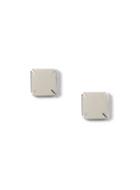 Topman Mens Silver Look Stainless Steel Stud Earrings*