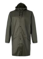 Topman Mens Rains Green Long Raincoat