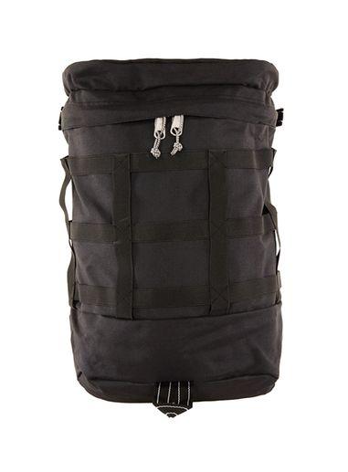 Topman Mens Black Grid Commuter Backpack