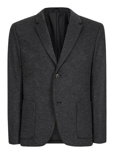 Topman Mens Grey Charcoal Skinny Fit Blazer