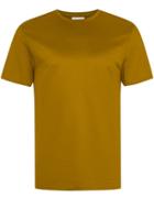 Topman Mens Yellow Mustard Premium T-shirt