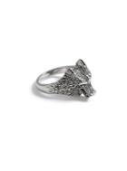 Topman Mens Silver Wolf Ring*