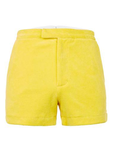 Topman Mens Topman Design Yellow Towelling Shorts