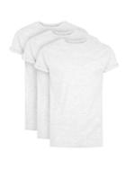 Topman Mens Grey Gray Muscle Fit Roller T-shirt 3 Pack*