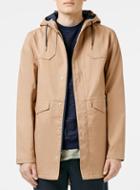 Topman Mens Stone Bonded Cotton Parka