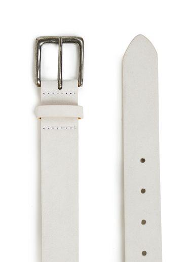 Topman Mens Light White Suede Belt