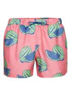 Topman Mens Pink Watermelon Swim Shorts