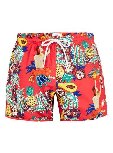Topman Mens Pink Fruit Swim Shorts
