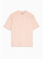 Topman Mens Pink Washed Short Sleeve Sweatshirt