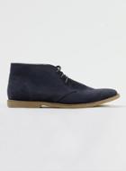 Topman Mens Blue Trigger Navy Suedette Lace Up Chukka Boots