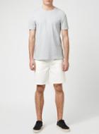 Topman Mens Pink Ltd Off White Drawstring Waist Textured Shorts