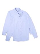Topman Mens Blue Long Sleeve Oxford Casual Shirt 2 Pack*