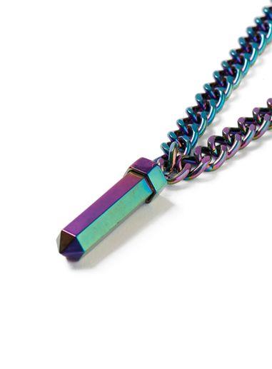 Topman Mens Green Petrol Shard Necklace*