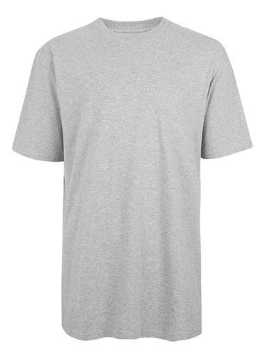 Topman Mens Grey Gray '90s Style Oversized T-shirt