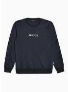 Topman Mens Nicce Navy Logo Sweatshirt