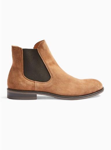 Selected Homme Mens Brown Selected Homme Tan Suede Louis Suede Chelsea Boots