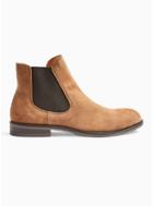 Selected Homme Mens Brown Selected Homme Tan Suede Louis Suede Chelsea Boots