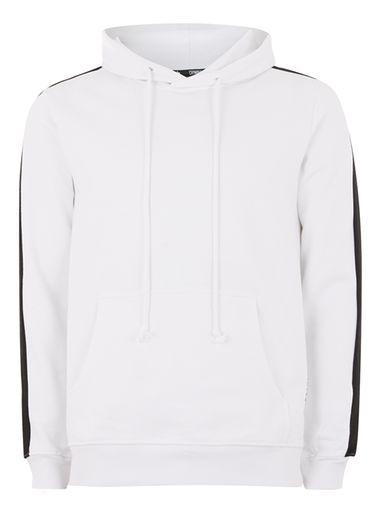 Topman Mens Criminal Damage White 'carnaby' Hoodie