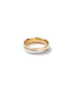 Topman Mens Metallic Gold And Silver Look Layer Ring*