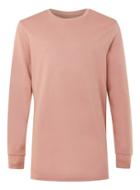 Topman Mens Pink Fixed Hem Longline Sweatshirt