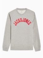 Jack & Jones Mens Jack & Jones Grey 'melvin' Sweatshirt