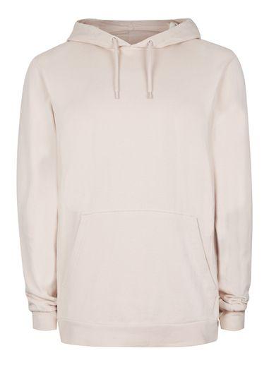 Topman Mens Light Pink Super Soft Classic Fit Hoodie