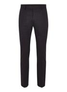 Topman Mens Navy And Red Check Ultra Skinny Suit Trouser