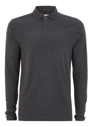 Topman Mens Grey Selected Homme Gray Polo