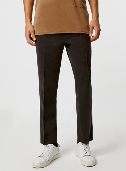 Topman Mens Black Tencel Smart Jogger