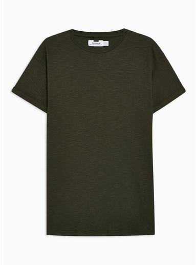 Topman Mens Khaki Skinny Roller T-shirt