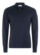 Topman Mens Selected Homme Navy Jersey Polo