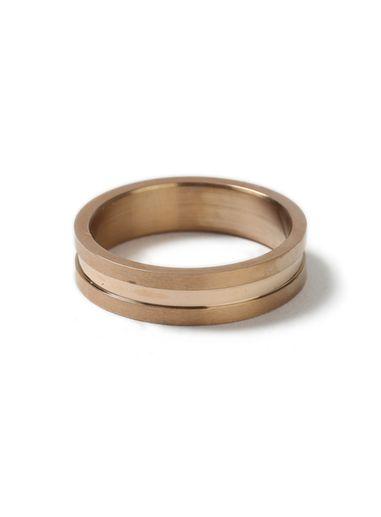 Topman Mens Gold Stainless Steel Rose Ring*