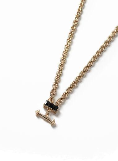 Topman Mens Gold Look Arrow Pendant Necklace*