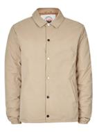 Topman Mens Brown Ltd Stone Coach Jacket