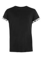 Topman Mens Black Cheetah Roller Fit T-shirt