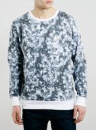 Topman Mens Hype Grey Printed Sweatshirt*