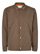 Topman Mens Green Ltd Khaki Coach Jacket