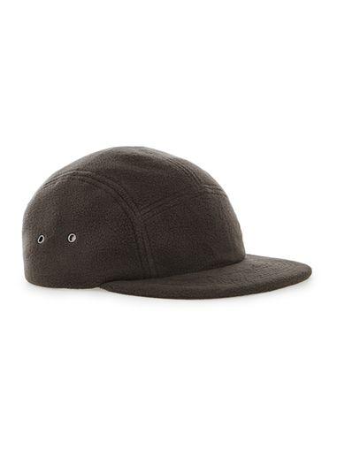 Topman Mens Grey Charcoal Check 5 Panel Cap