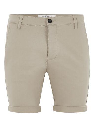 Topman Mens Stone Spray On Chino Shorts