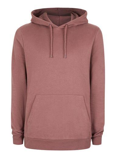 Topman Mens Purple Soft Touch Classic Fit Hoodie