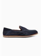 Topman Mens Navy Stamp Hutton Loafers