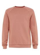 Topman Mens Pink Rust Brown Raglan Sweatshirt
