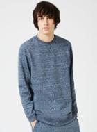 Topman Mens Blue Marl Loungewear Sweatshirt