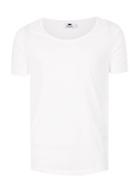 Topman Mens White Scoop Neck T-shirt