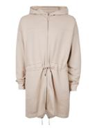 Topman Mens Brown Stone Panelled Jersey Parka