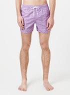 Topman Mens Pink Printed Swim Shorts