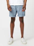 Topman Mens Blue Short Length Chino Shorts