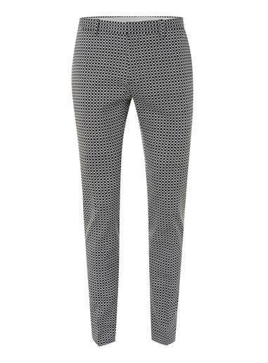 Topman Mens Black Geo Print Ultra Skinny Fit Dress Pants